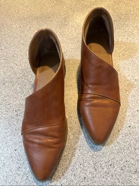 Universal Thread Women's Brown Open Sude Ankle Booties